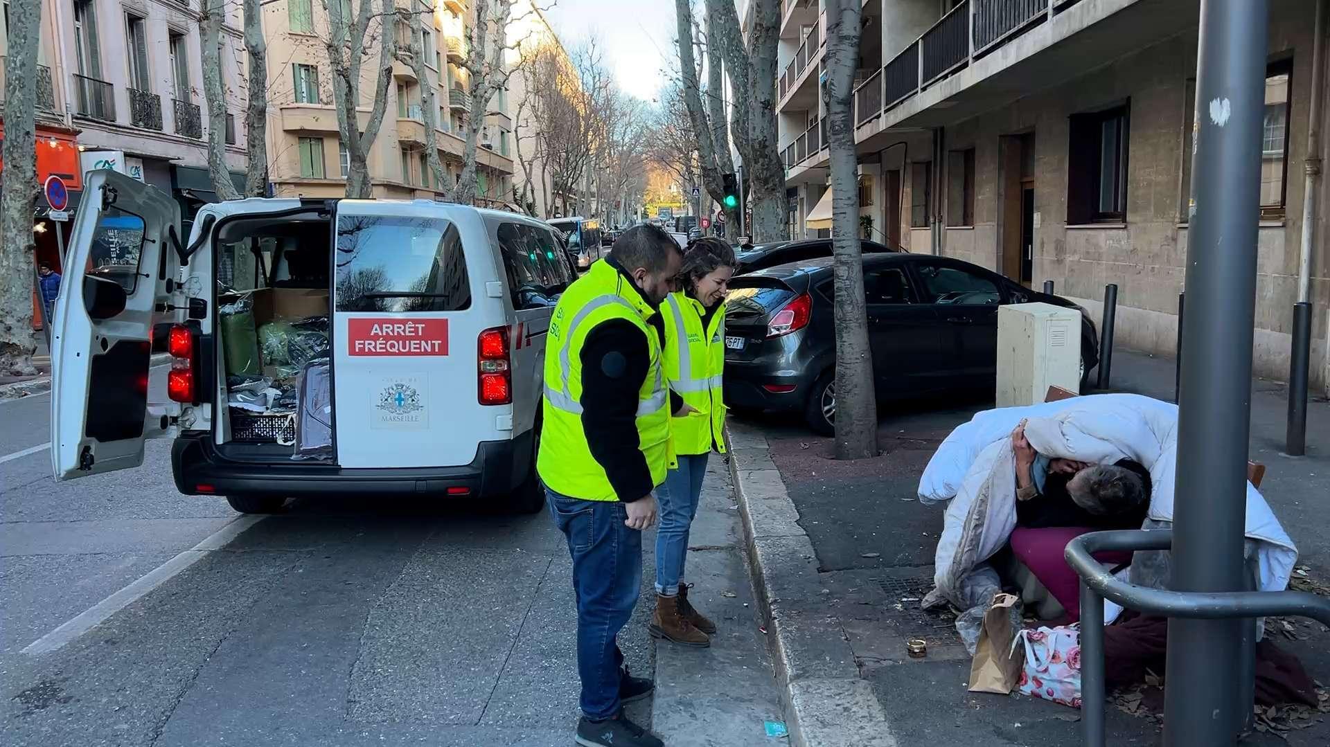 Marseille : maraude grand froid avec le Samu social