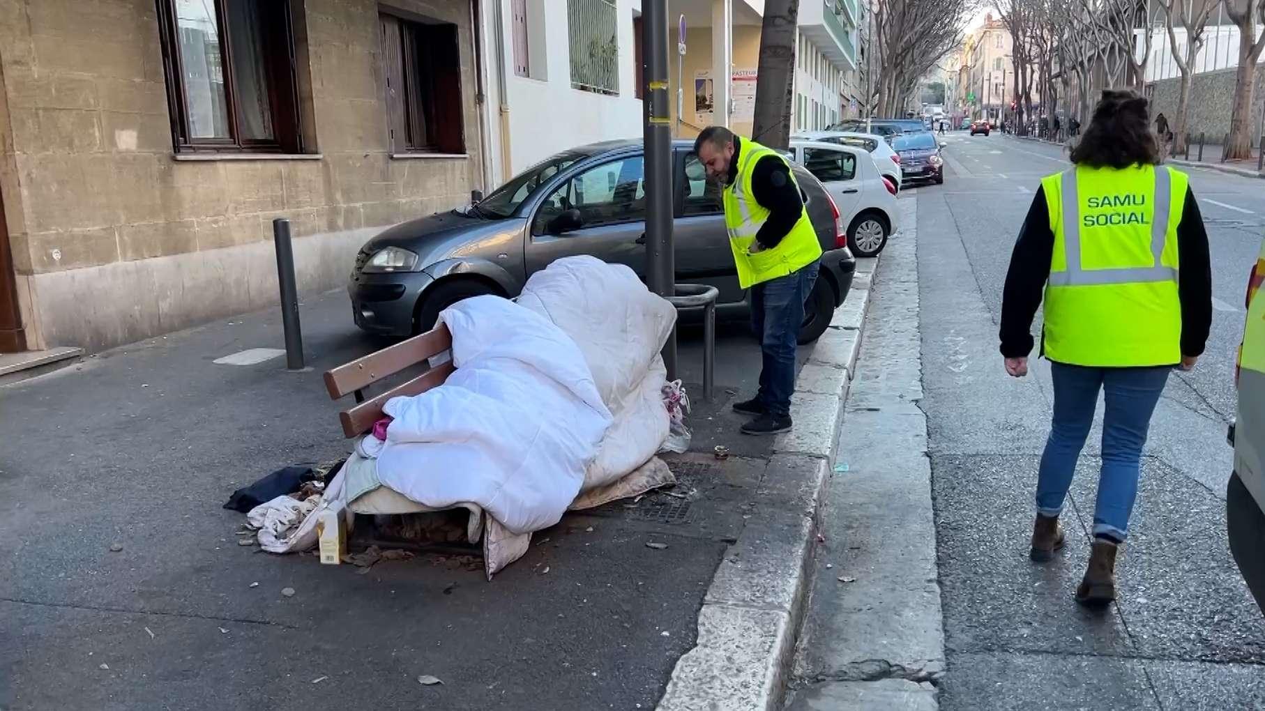Le Samu social de Marseille en première ligne pour aider les personnes sans abri face au froid