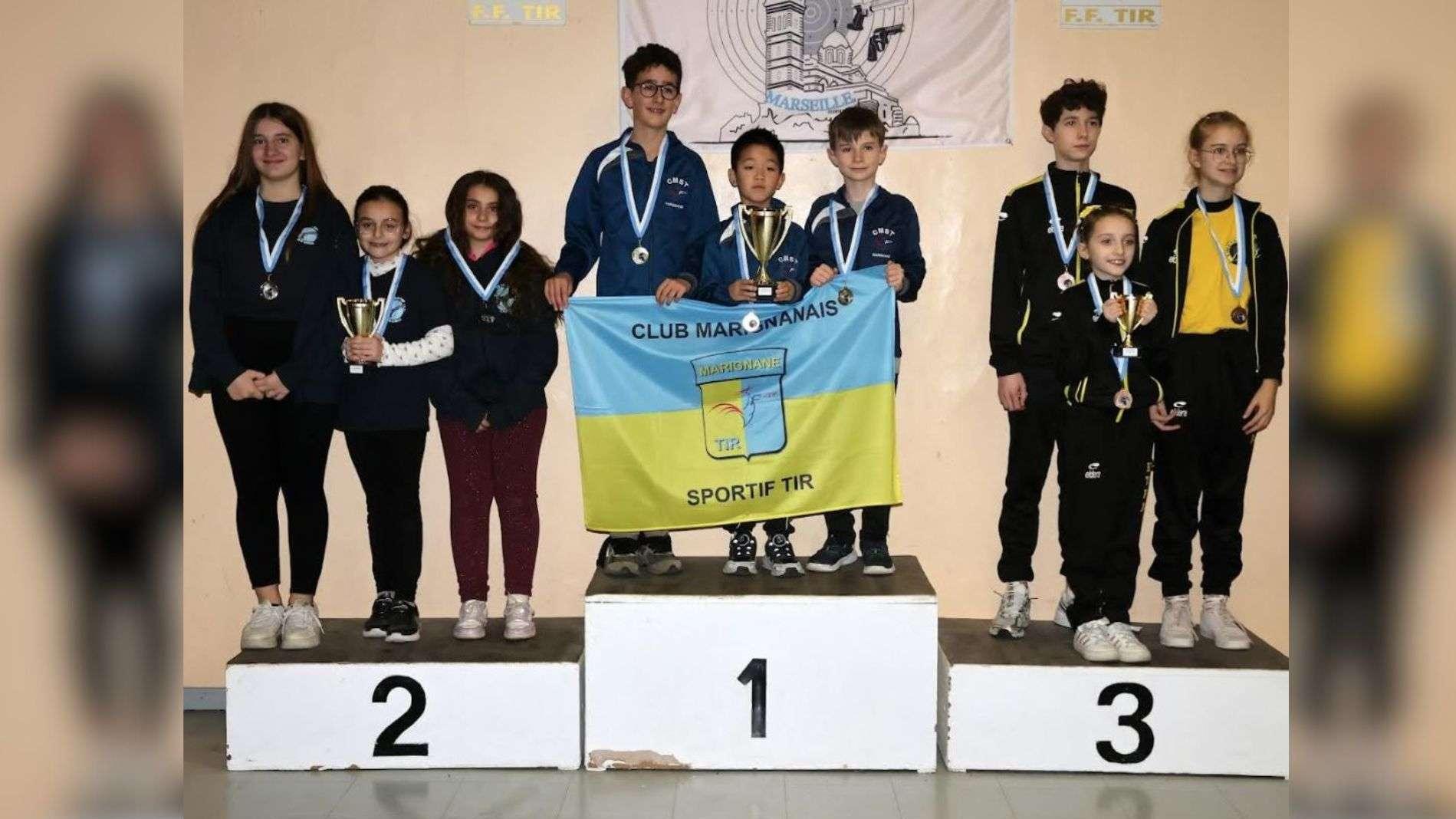 Tir sportif : les jeunes de Marignane sacrés champions des Bouches-du-Rhône