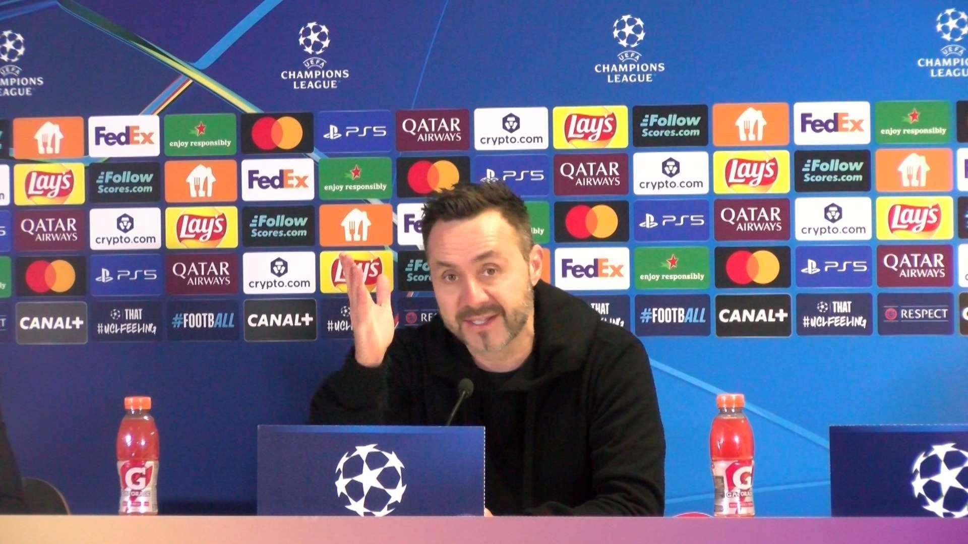 OM-Liverpool : Roberto De Zerbi avoue que son équipe a mal joué contre les Reds