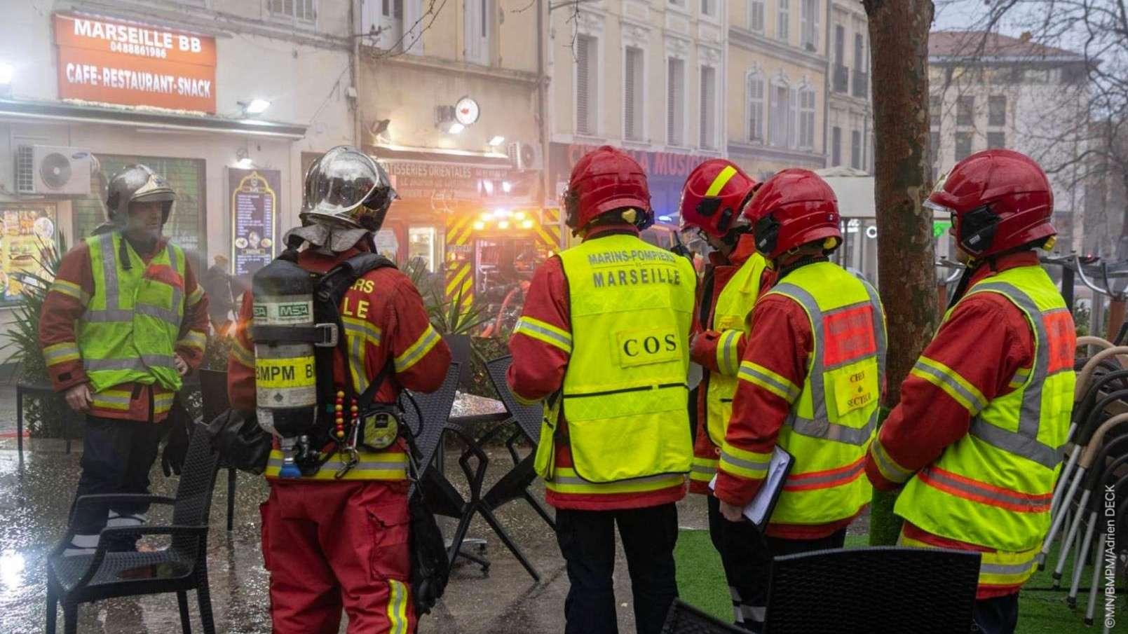 Marseille : incendie dans un restaurant du centre-ville, quatre blessés dont un grave