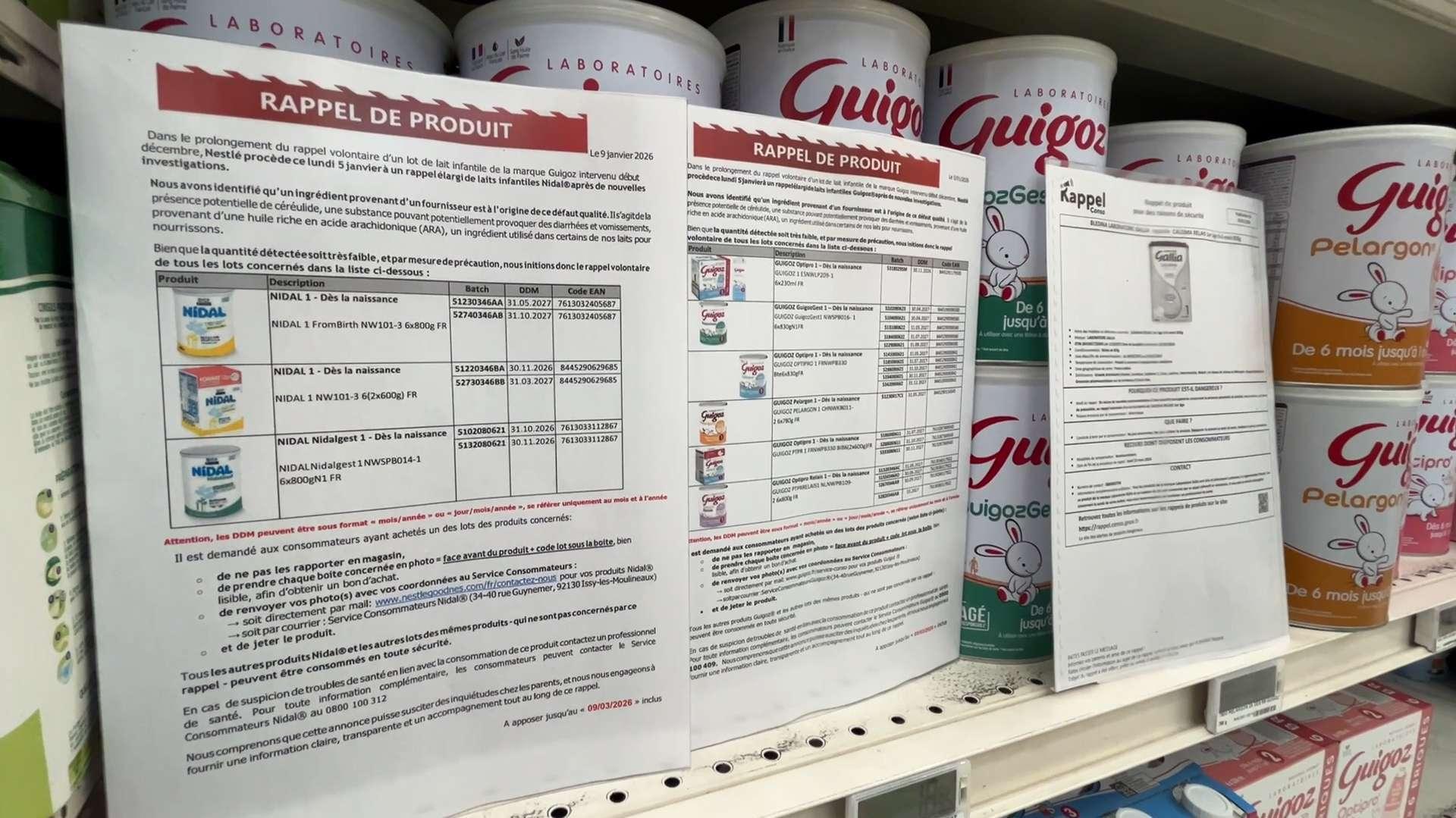 Laits infantiles rappelés pour suspicion de contamination au céréulide, quels sont les risques pour les nourrissons ?