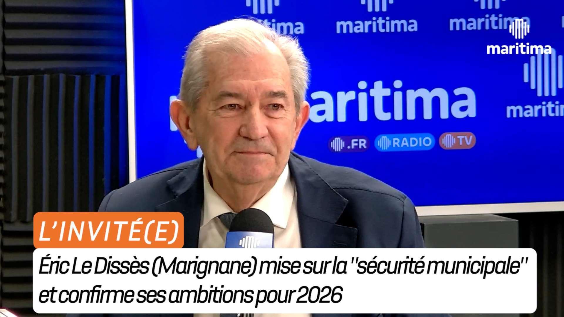 Les maires ont la parole : Éric Le Dissès (Marignane) mise sur la "sécurité municipale" et confirme ses ambitions pour 2026