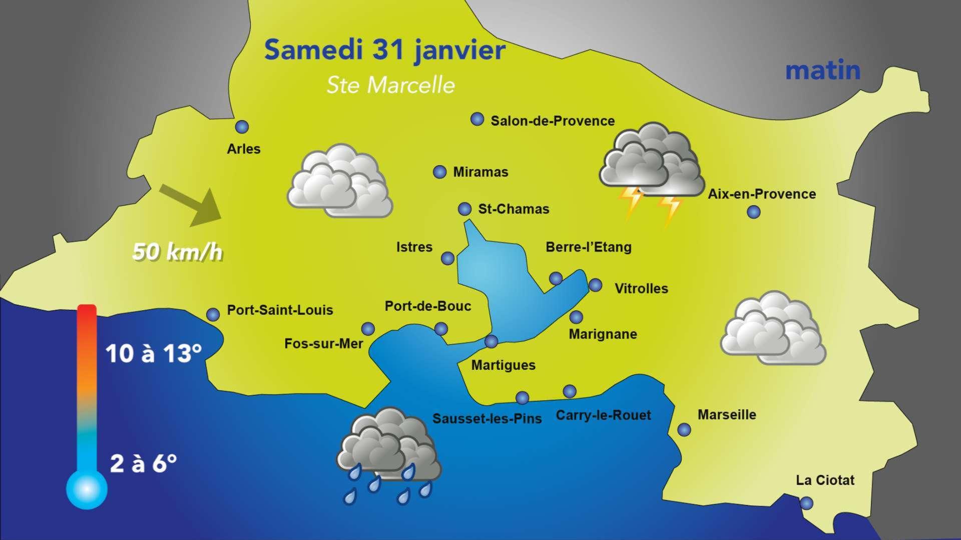 Météo : un week-end contrasté dans les Bouches-du-Rhône