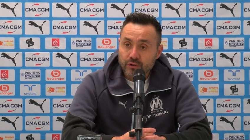 Paris FC - OM : Roberto de Zerbi "j'étais l'entraîneur de l'OM et je le suis toujours"