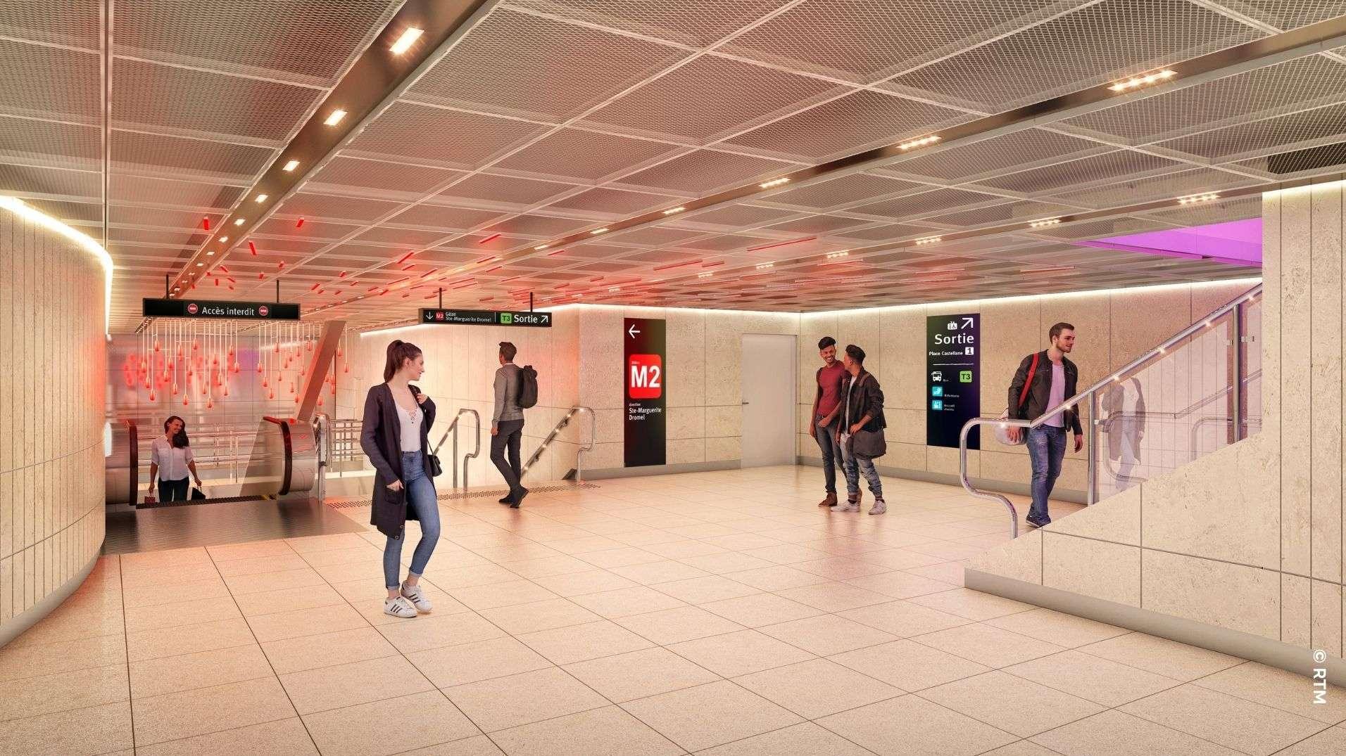 Métro de Marseille : la station Castellane en chantier pendant un an, ce qui va changer