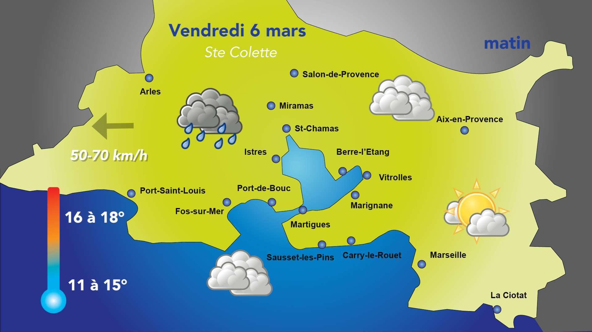 Météo : un temps mitigé et venté, vendredi 6 mars