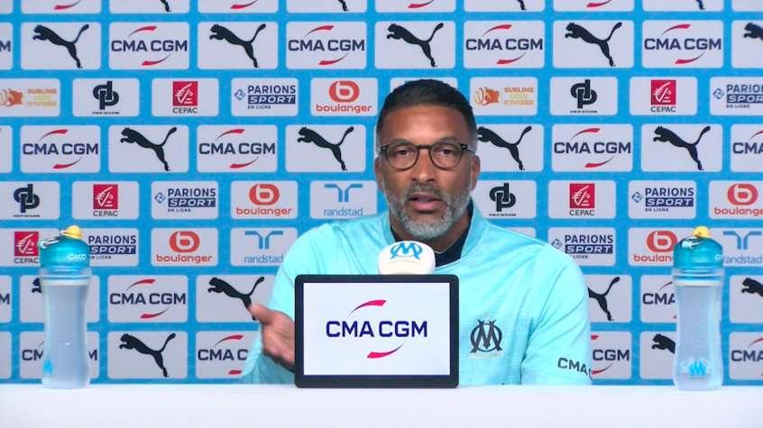 Toulouse-OM : la conf de presse d'Habib Beye avant le déplacement au Stadium
