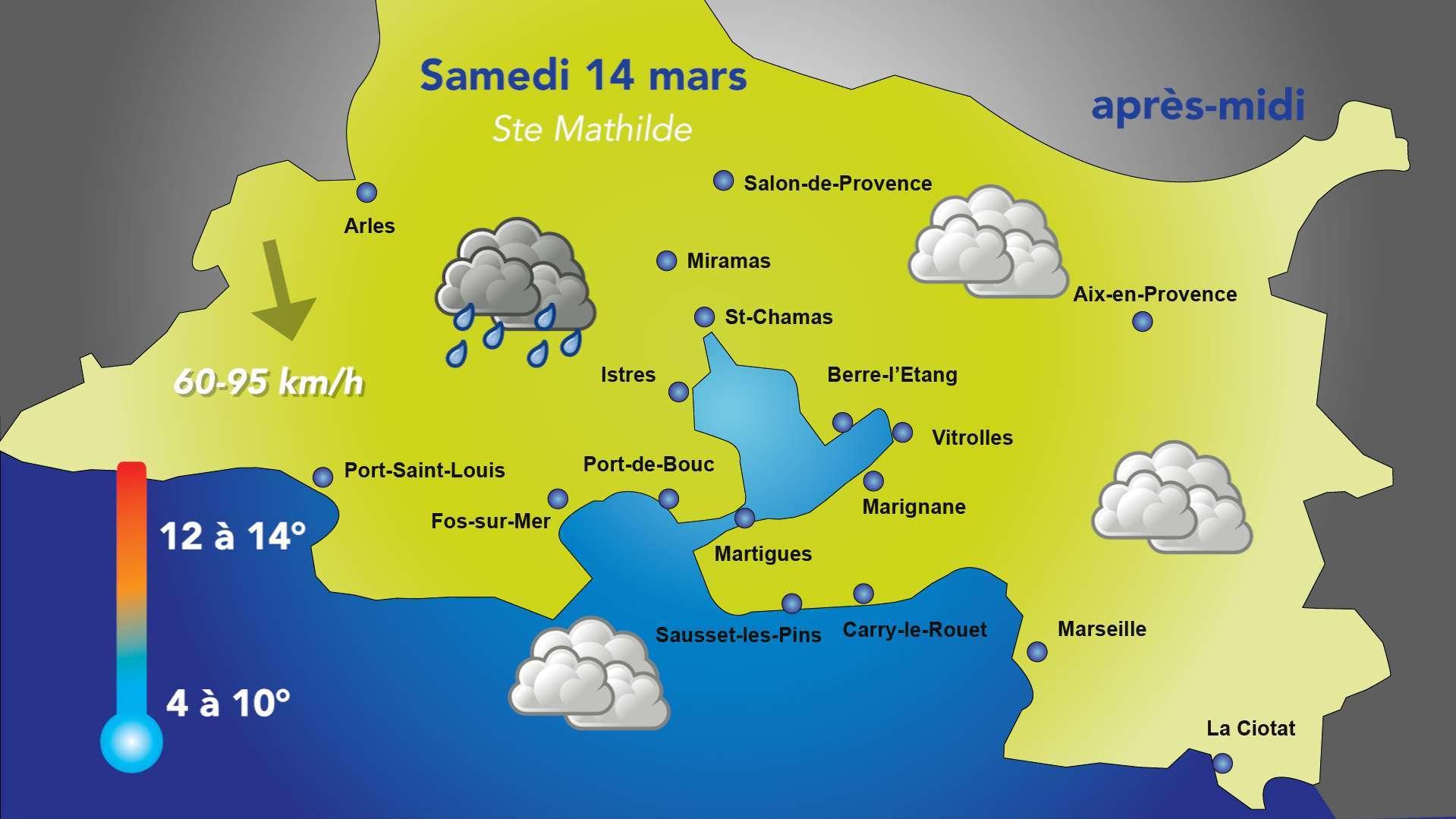 Météo : changement de flux et vent fort pour ce week-end du 14 et 15 mars