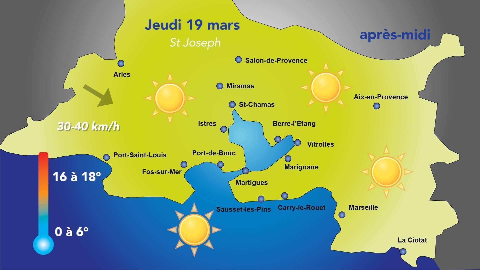 Météo : nette amélioration avec du soleil jeudi 19 mars