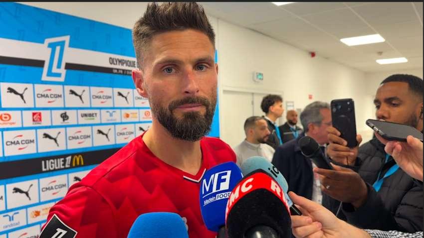 OM-LILLE : Olivier Giroud "le Vélodrome est un stade que j'aime beaucoup et qui me sourit pas mal"
