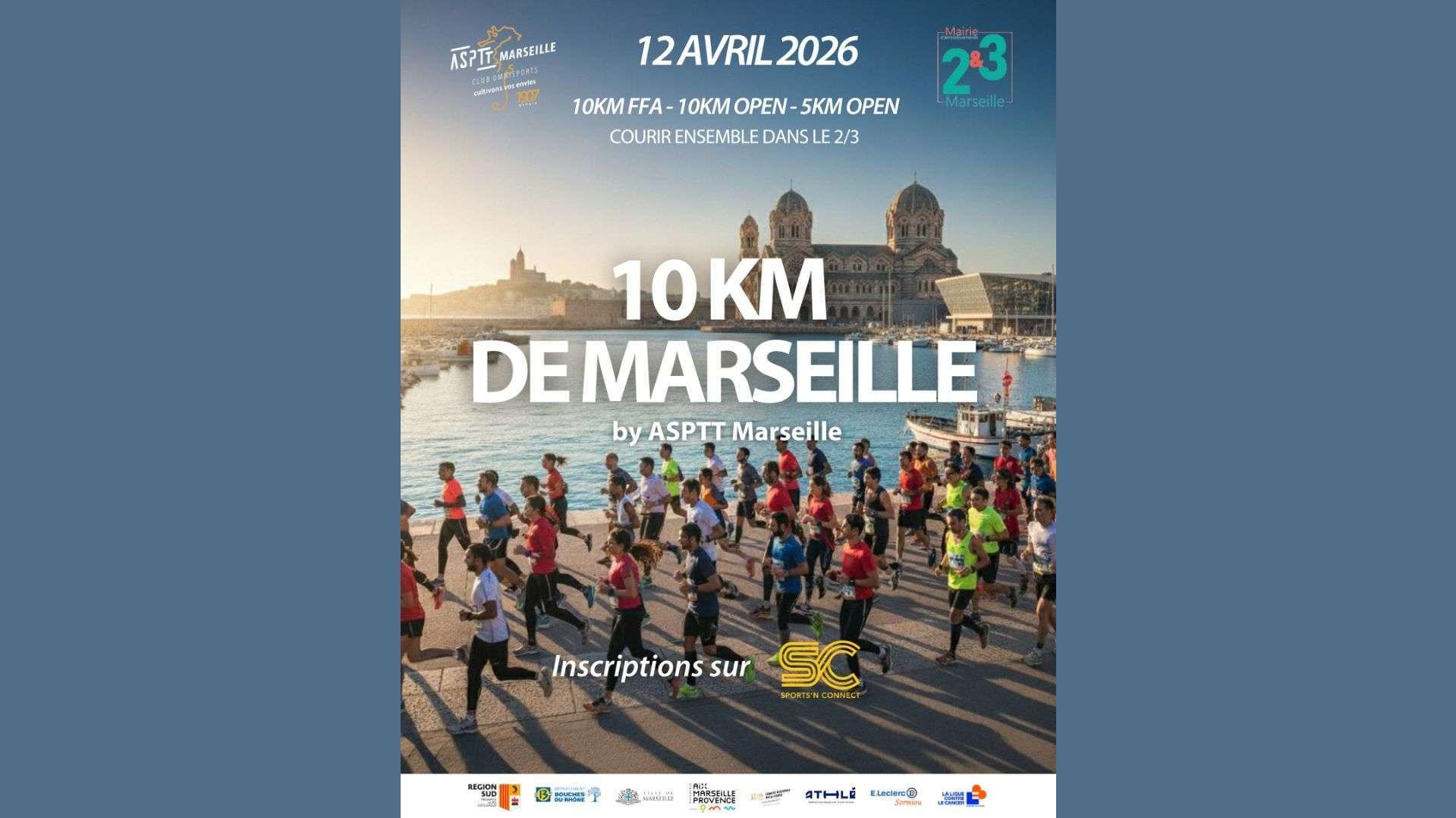 Marseille : un parcours de "carte postale" pour les 10 km de l'ASPTT, record de participants attendu