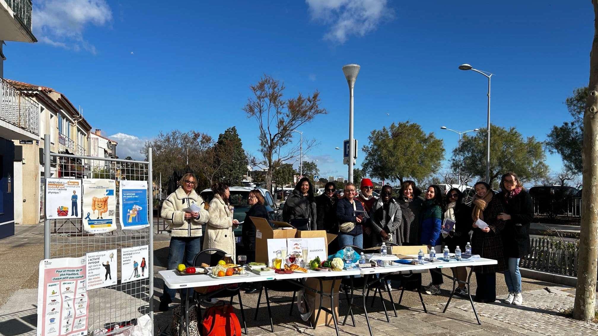 A Martigues, Mars Bleu a défié le vent sur le marché de Jonquières