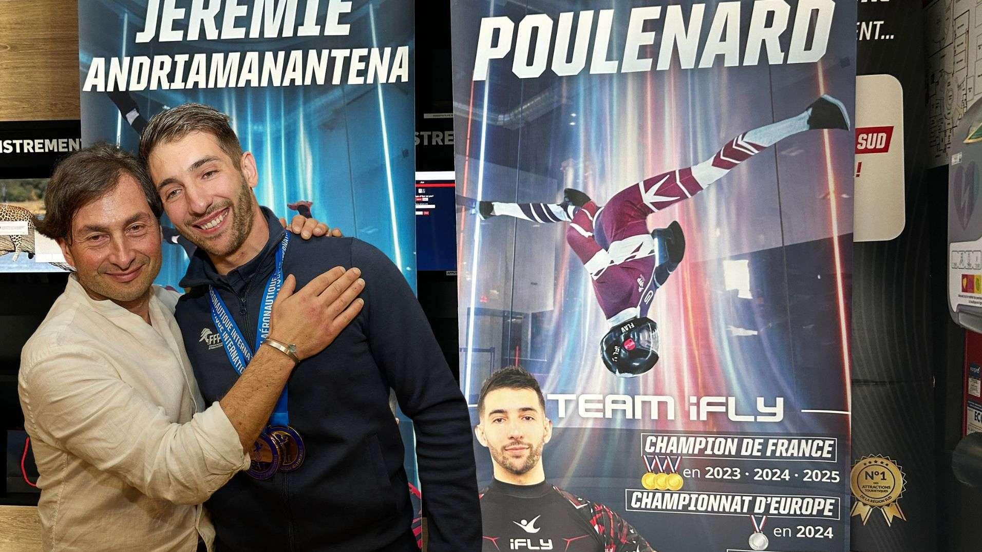 "C’est beaucoup de travail" : comment l'Aixois Flavien Poulenard est devenu Champion d'Europe de chute libre indoor à domicile