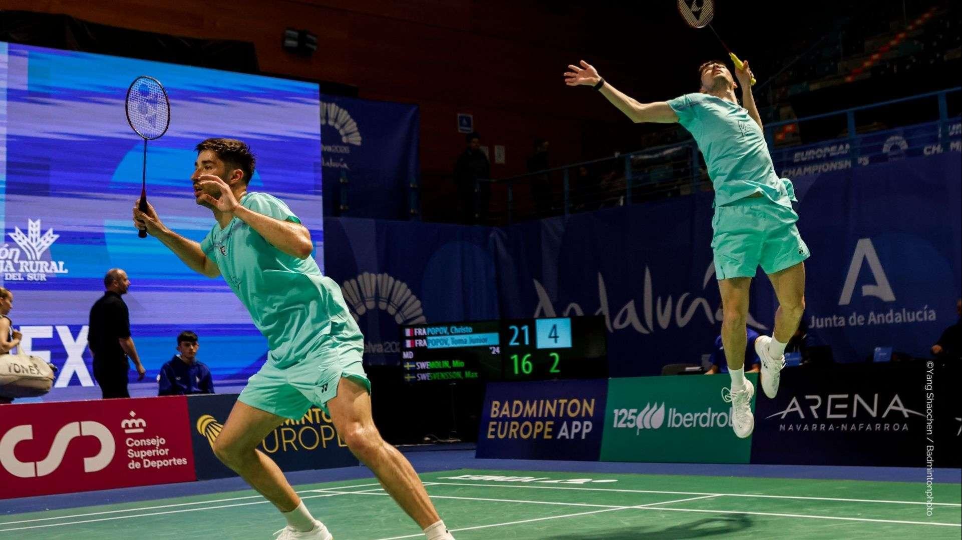 Badminton : un duel fratricide Christo vs Toma Junior Popov en demi-finale des Championnats d'Europe !