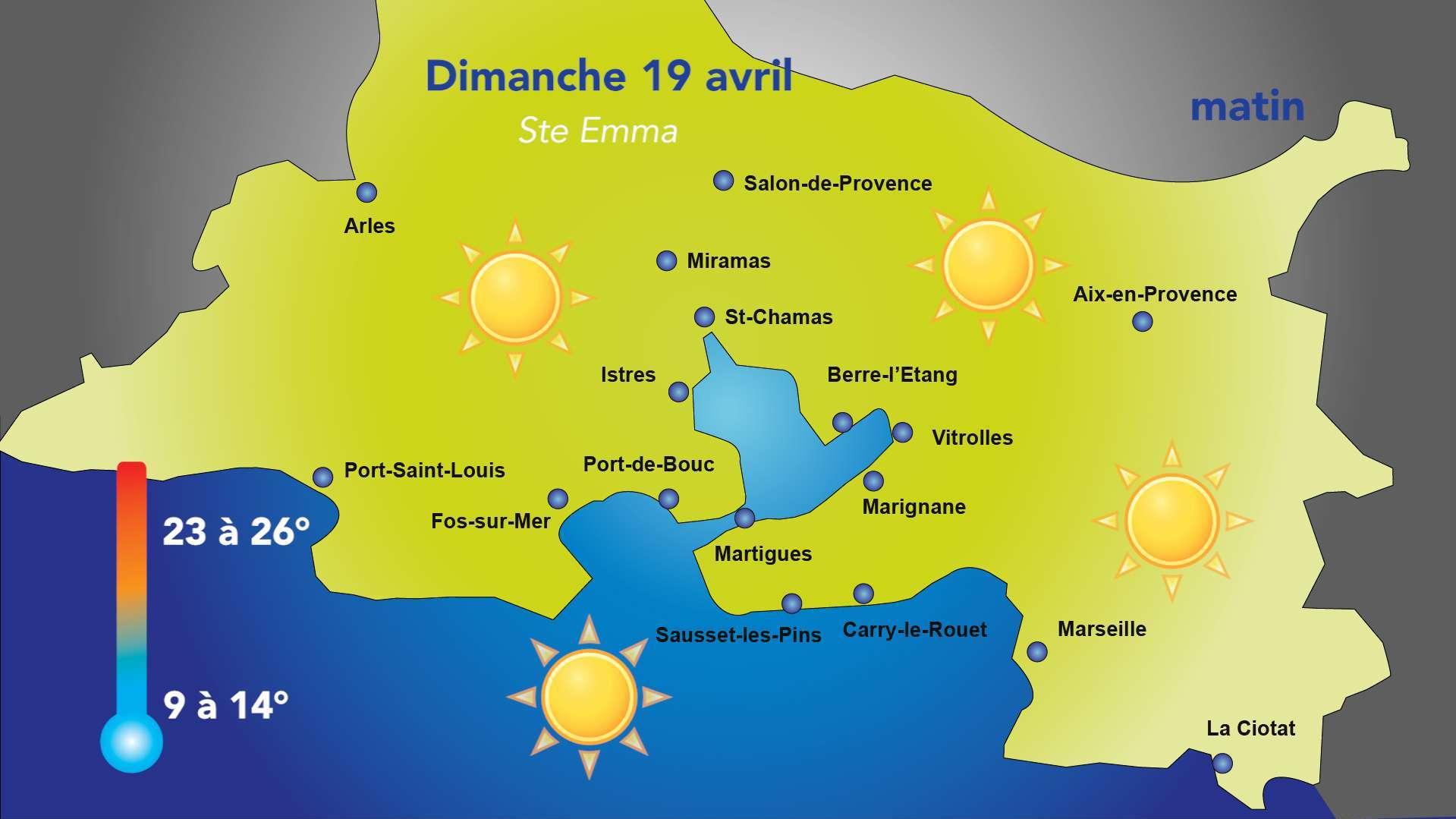 Météo de ce 18 et 19 avril : un temps estival dans les Bouches-du-Rhône