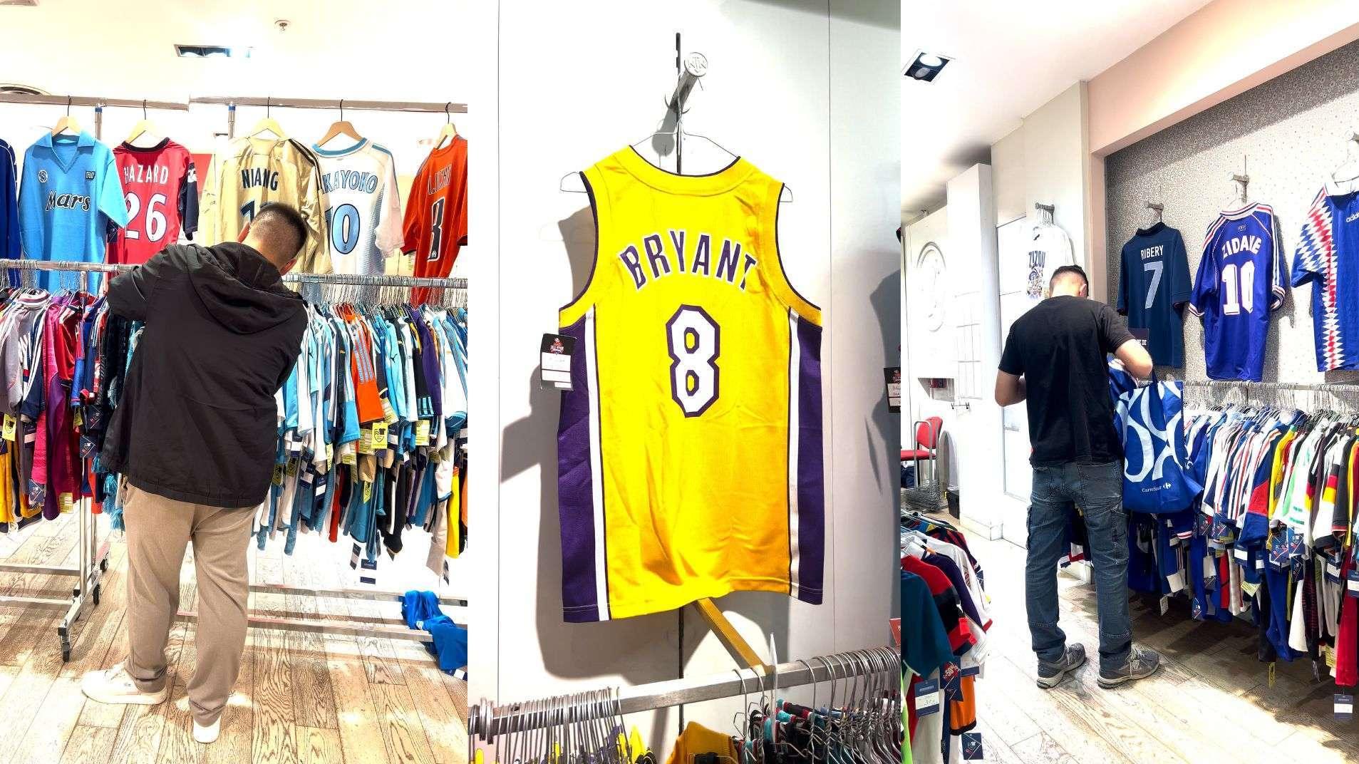 Zidane, Jordan, Bryant,... : plus de 5000 pépites vintage et maillots de légende en vente dans une boutique éphémère à Aix La Pioline