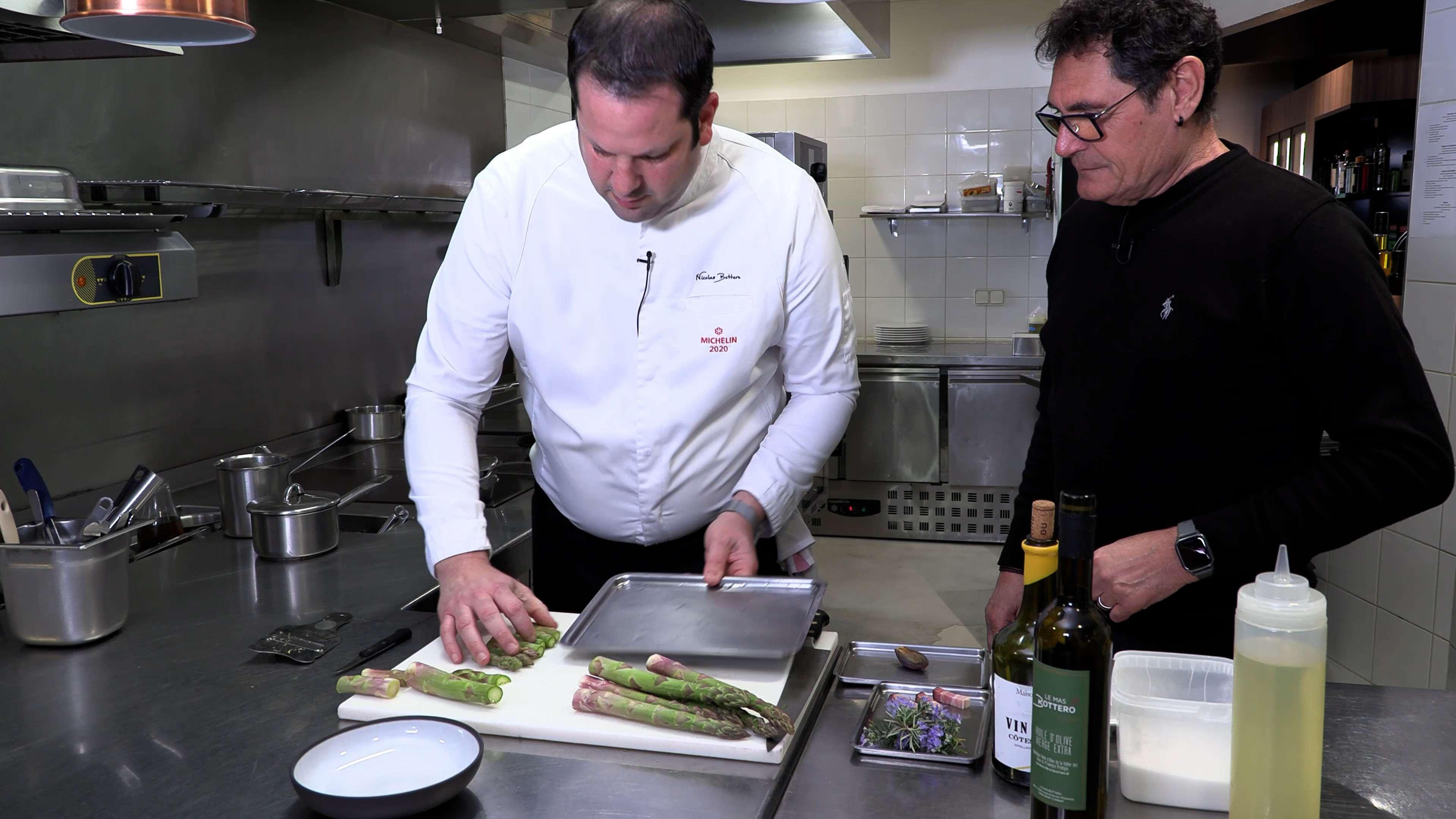 Gastronomie : l'asperge de Mallemort à l'honneur avec Nicolas Bottero dans "Les Toqués du Sud"
