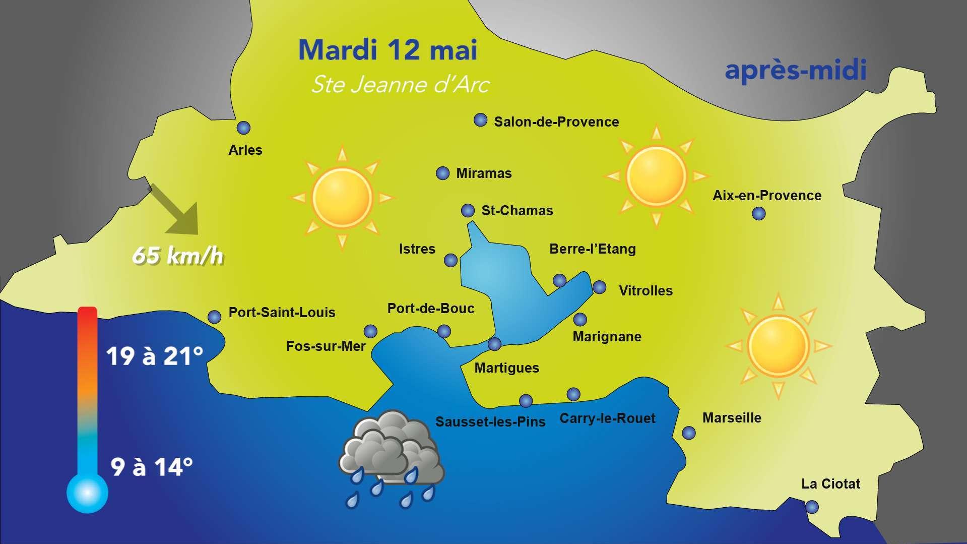 Le retour du Mistral pour ce mardi 12 mai
