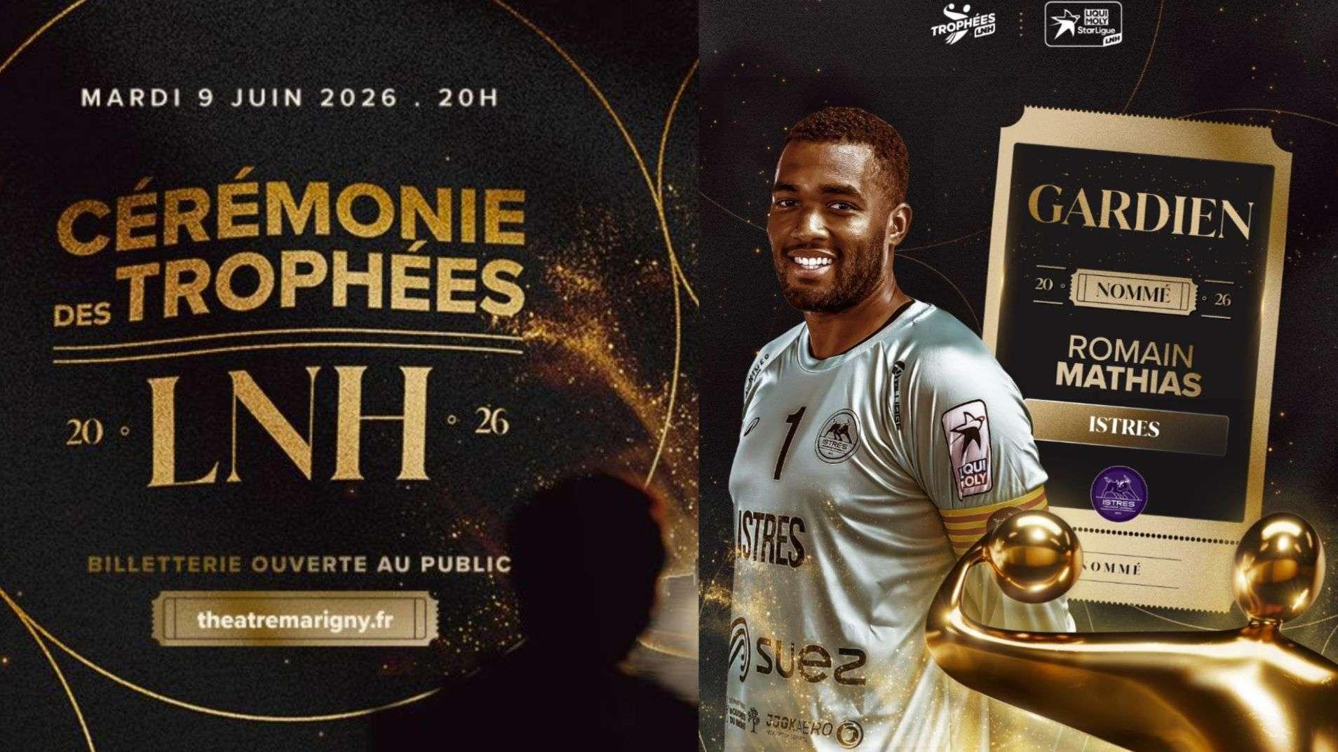 Trophées LNH 2026 : l'Istréen Romain Mathias nommé pour le titre de meilleur gardien de Starligue