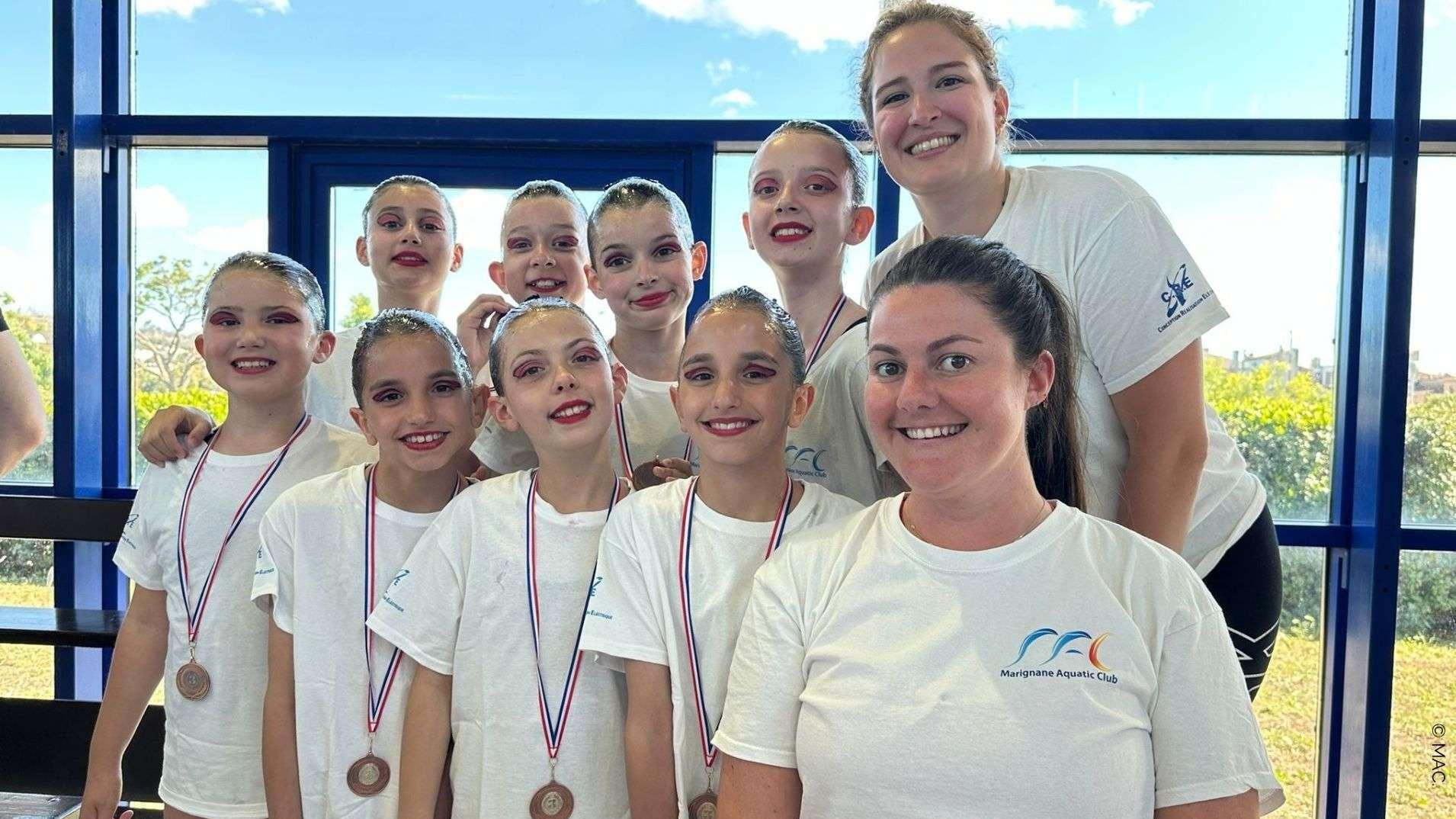 Entre grâce et podiums, le Marignane Aquatic Club brille avant le grand défi d’Istres