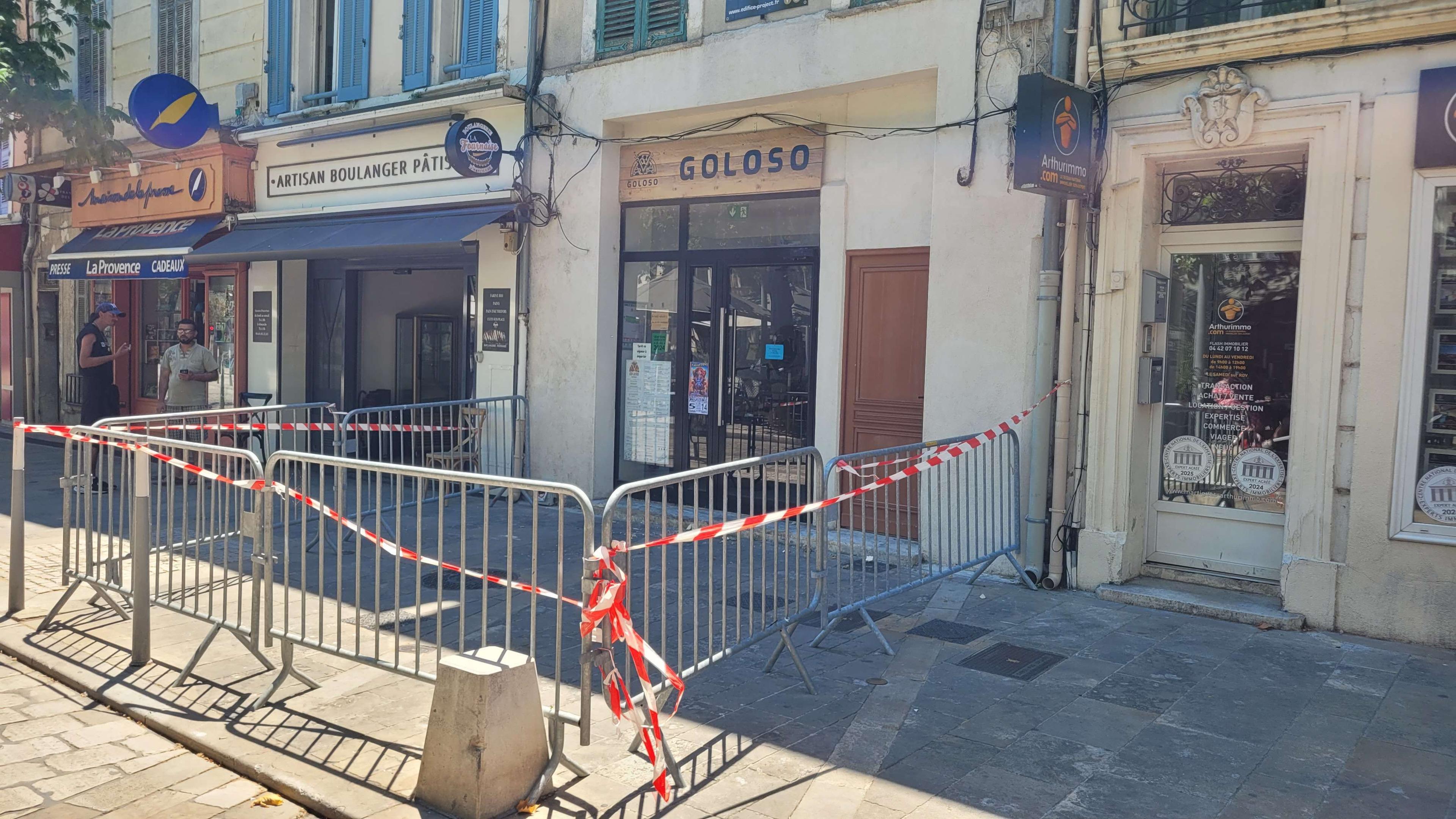 Martigues : Intervention des pompiers sur le Cours du 4 septembre