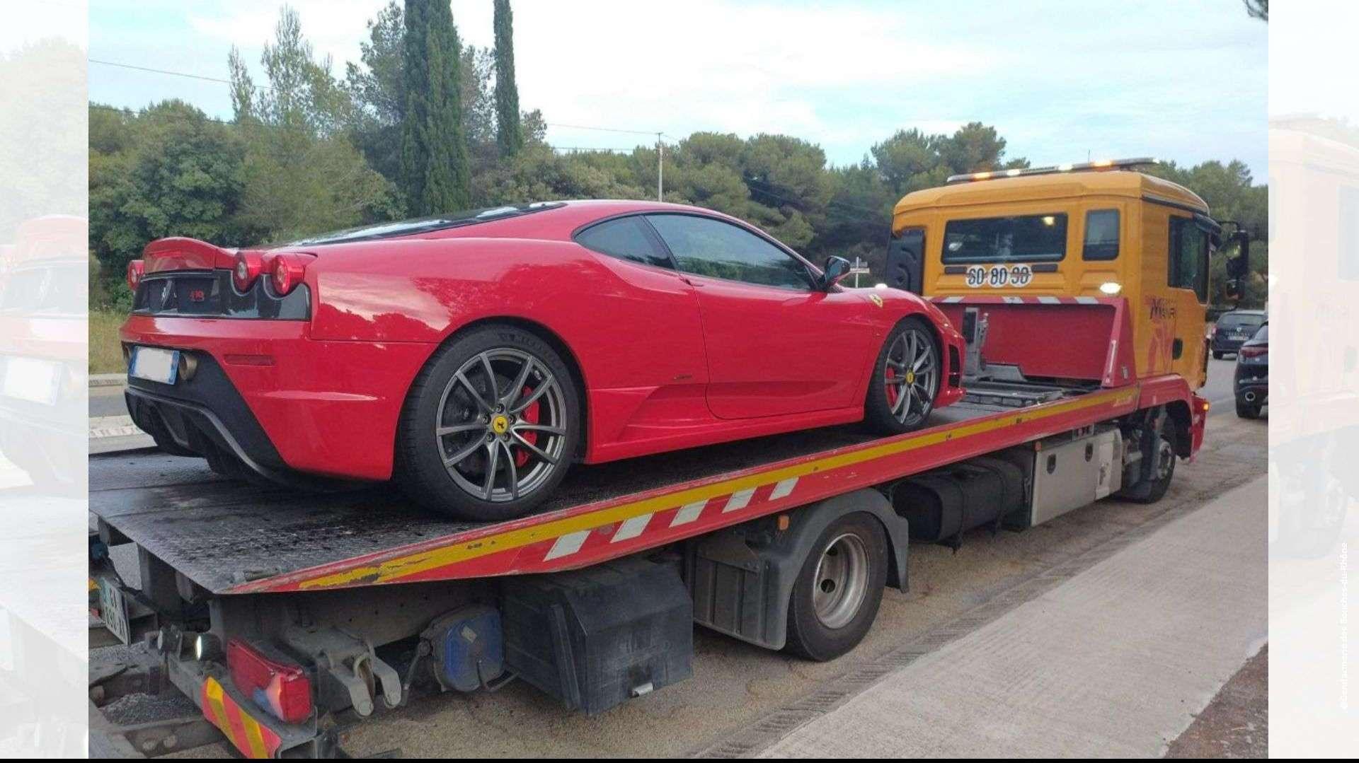 Sausset-les-Pins : Flashé à 232 km/h en Ferrari sur la RD9, la gendarmerie saisit le bolide 