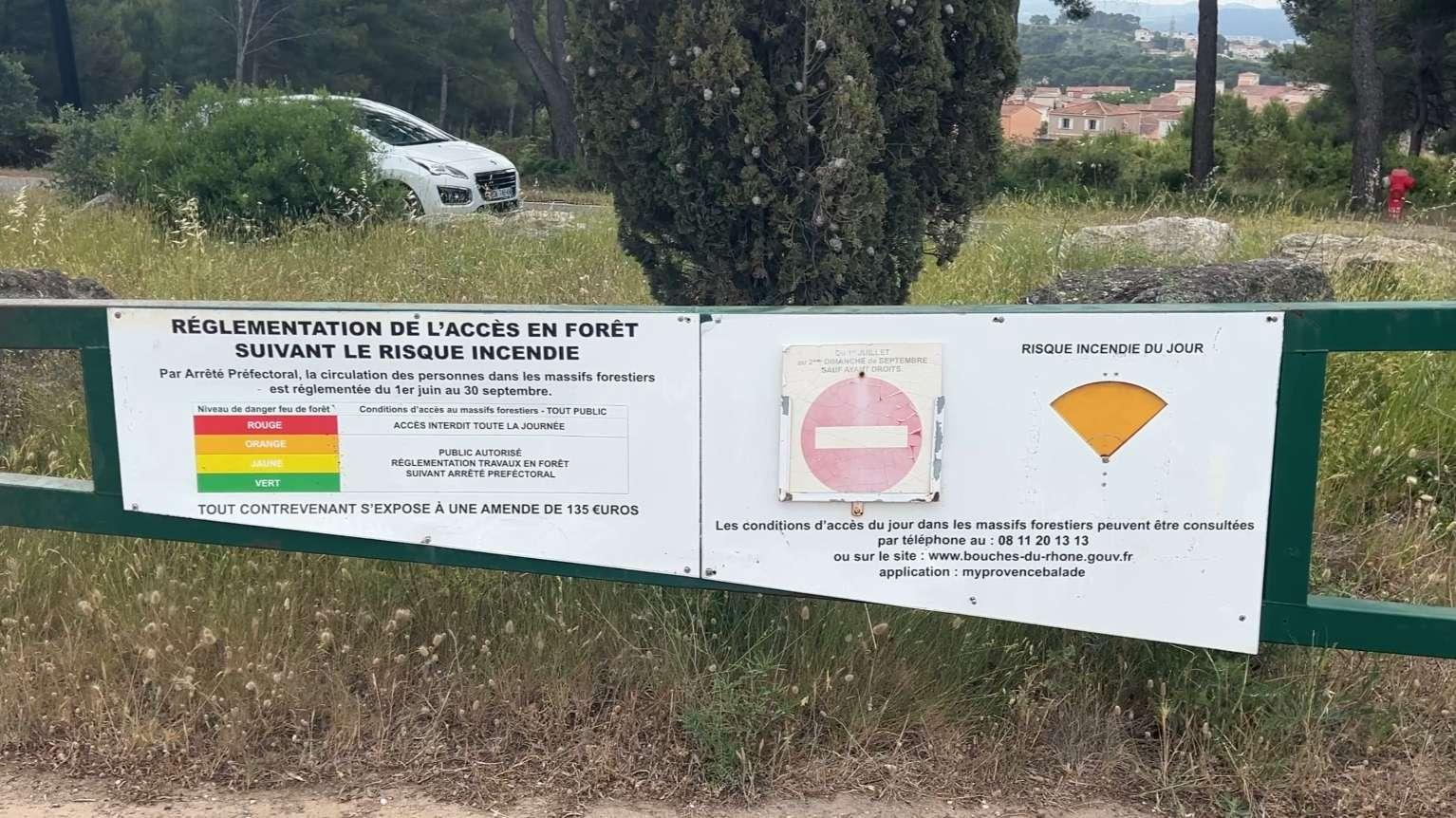 Bouches-du-Rhône : comprendre les restrictions d'accès aux massifs en été