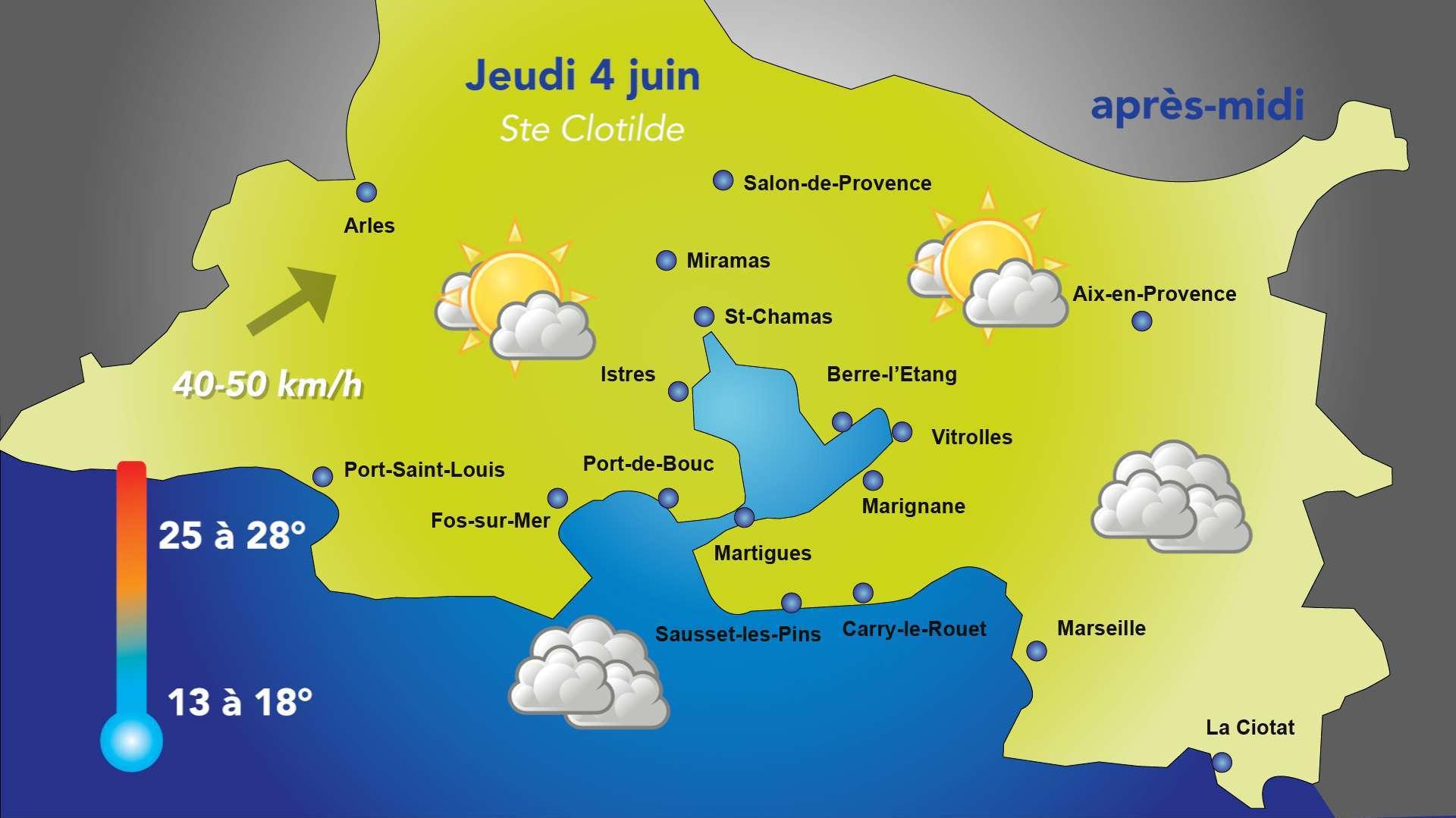 Météo du jeudi 4 juin : une belle journée avant le retour de la pluie en soirée