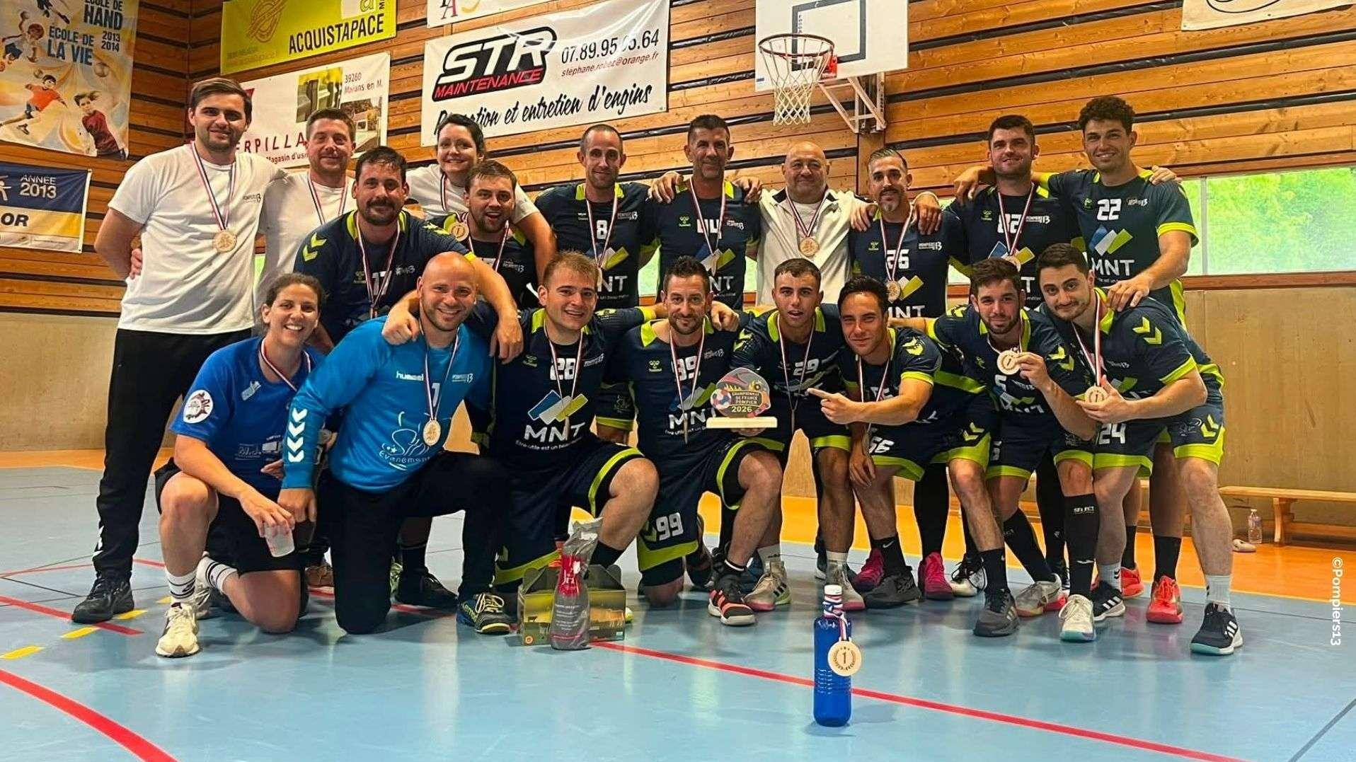 « Une finale, ça se gagne » : les Pompiers 13 sacrés champions de France de handball face aux Parisiens