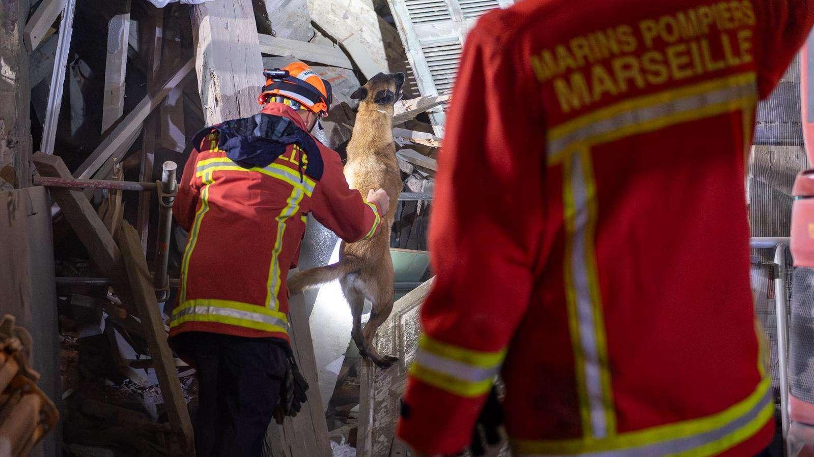 À Marseille l’effondrement d’un immeuble en rénovation mobilise d’importants moyens de secours