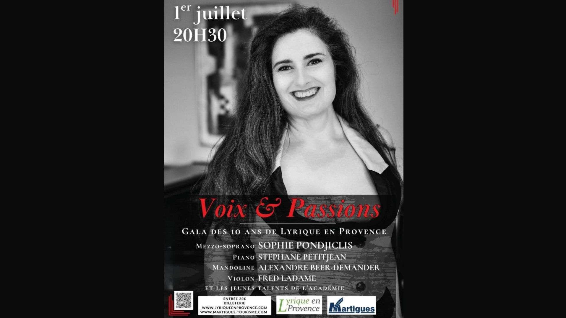 "Voix et frissons" : le rendez-vous lyrique de Sophie Pondjiclis ce soir à Martigues
