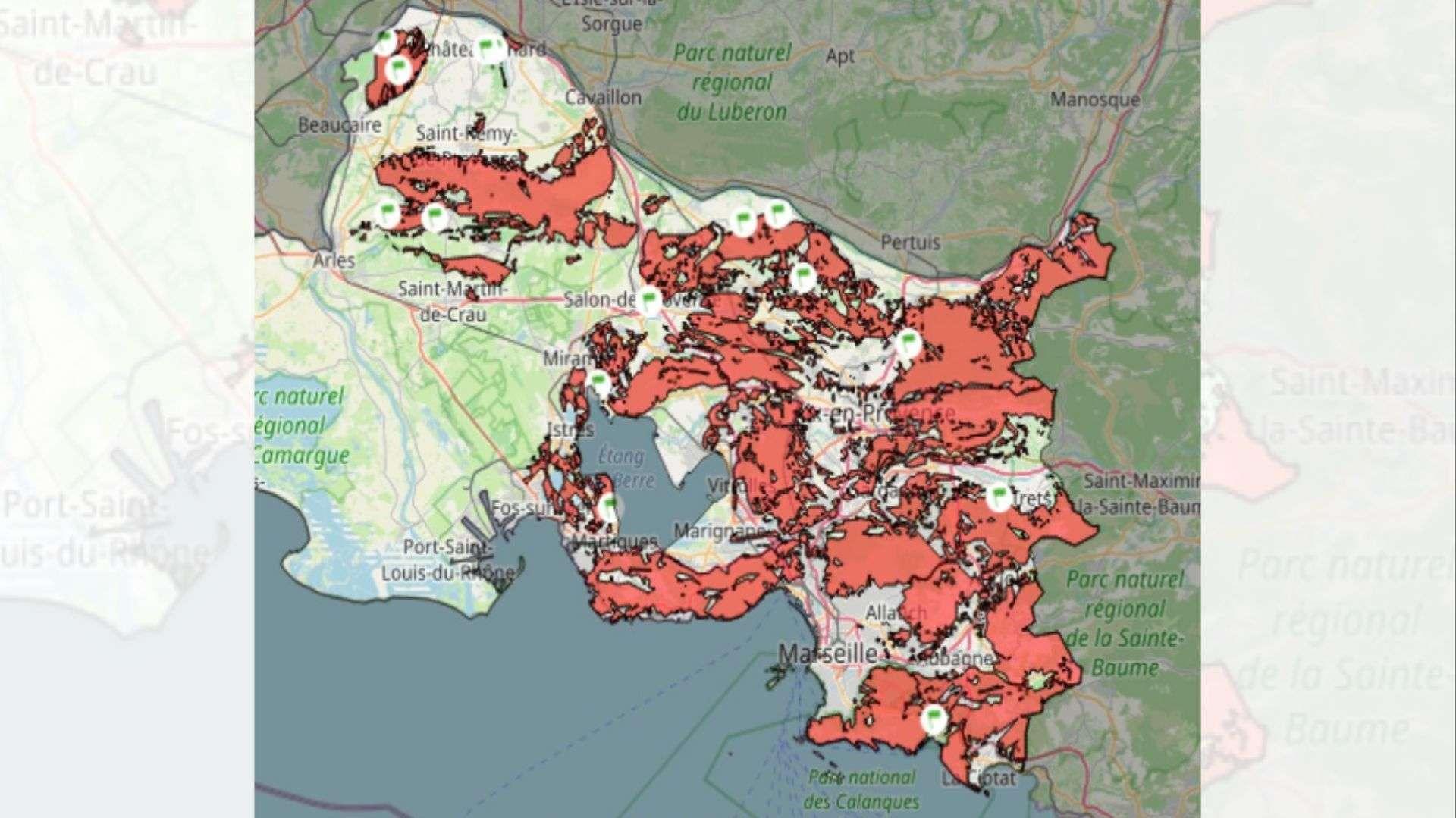 Alerte rouge incendie : l’accès aux 25 massifs des Bouches-du-Rhône strictement interdit ce mercredi