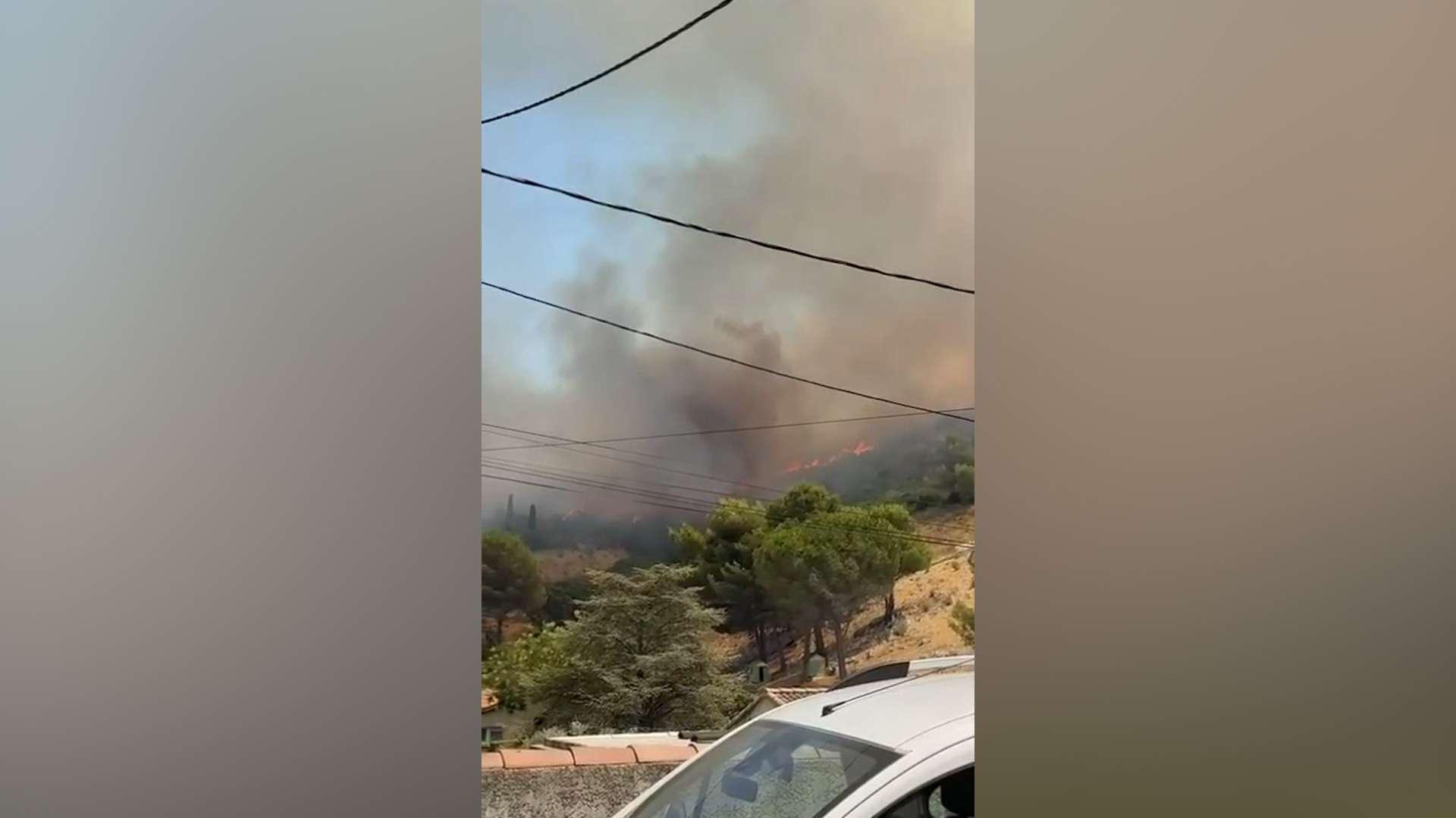 Marseille : un feu de végétation en cours dans le secteur de la Valbarelle, les habitants appelés à éviter le secteur