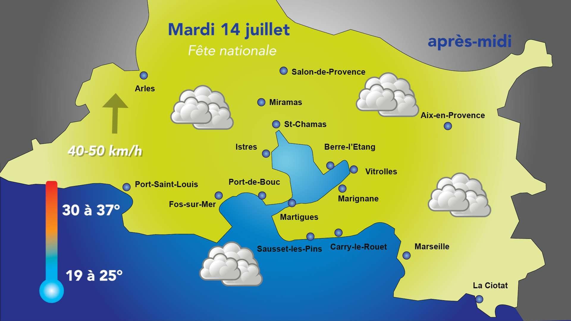 Un temps mitigé pour ce 14 juillet