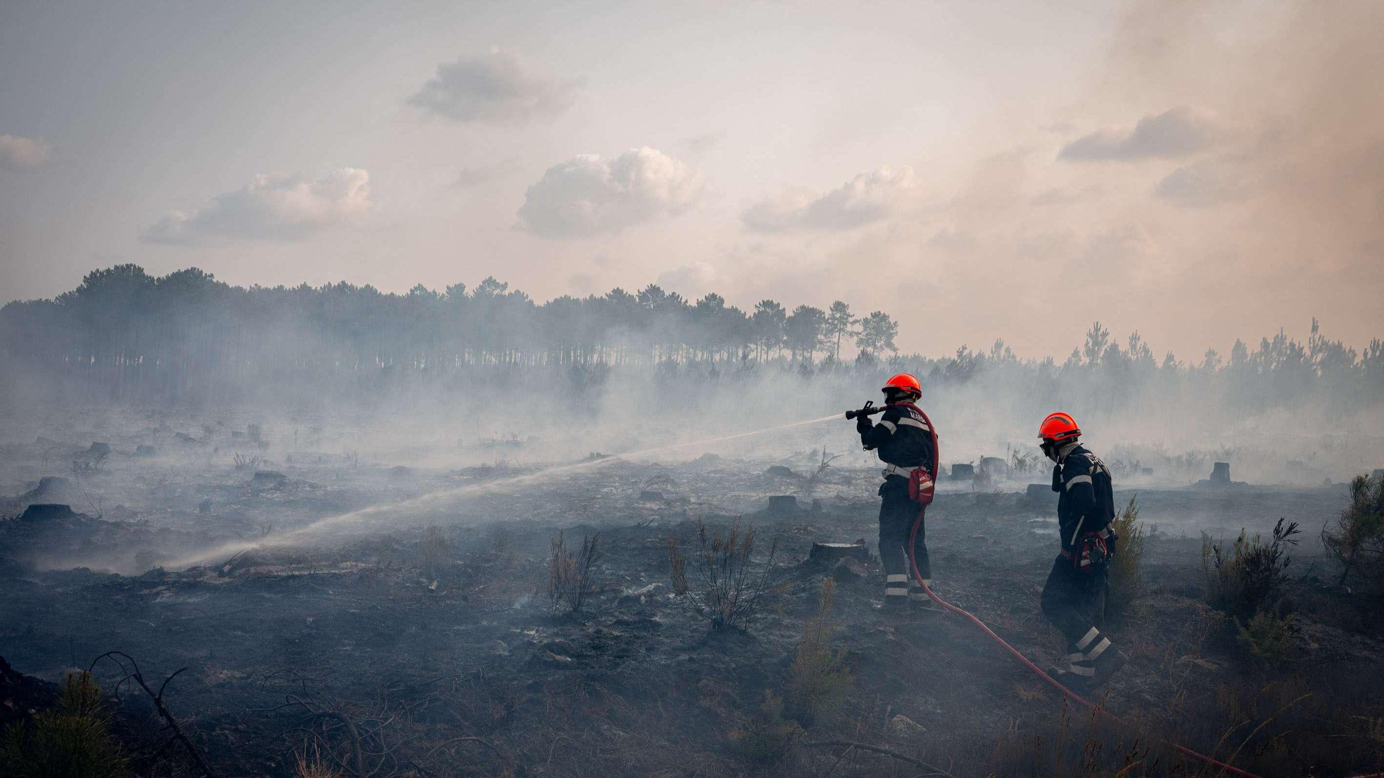 Les marins-pompiers de Marseille engagés en Gironde pour lutter contre les incendies