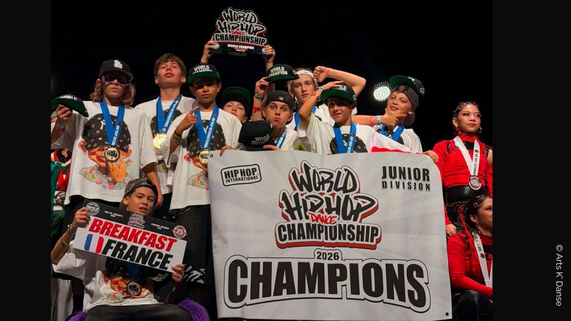 Cabriès : « Un mental d’acier », les 10 jeunes danseurs de « Breakfast » sont champions du monde de Hip-Hop !