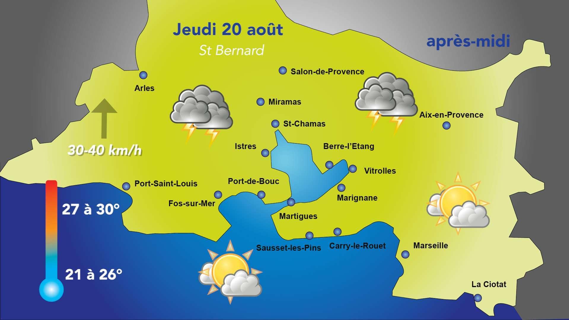 La météo de ce jeudi 20 août s'annonce très instable