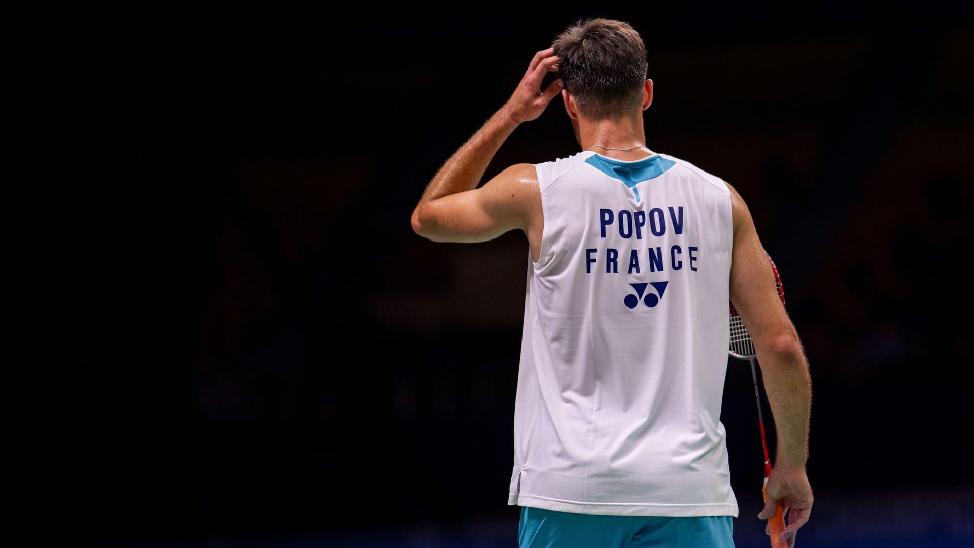 Mondiaux de Badminton : « C’est le départ du 3e set qui m’a coûté le match », les regrets de Toma Junior Popov après son élimination