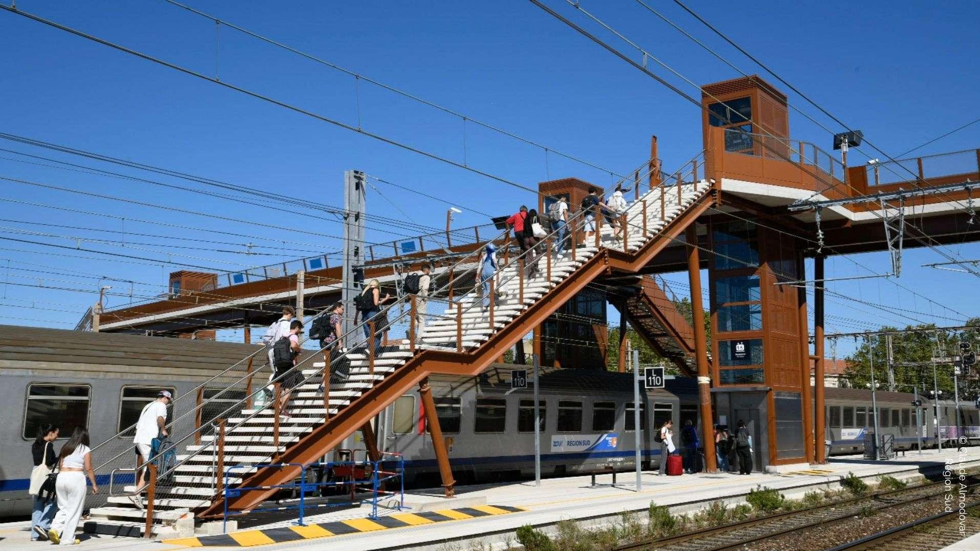 Miramas : le Nord et le Sud enfin réunis, la nouvelle passerelle métamorphose la gare