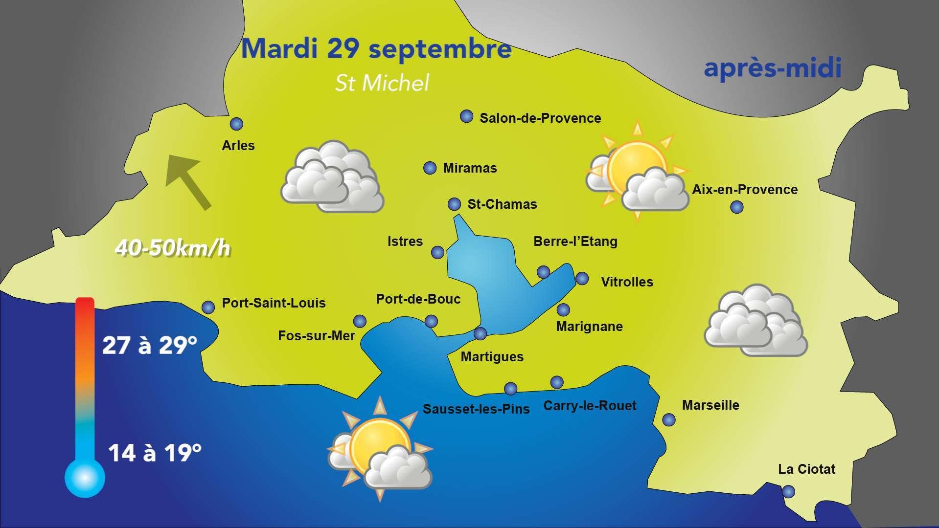 Météo du mardi 29 septembre : un temps plus nuageux mais toujours doux
