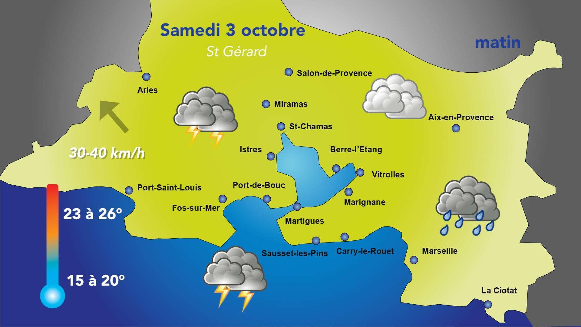 Météo du week-end : un samedi maussade avant le retour du calme dimanche