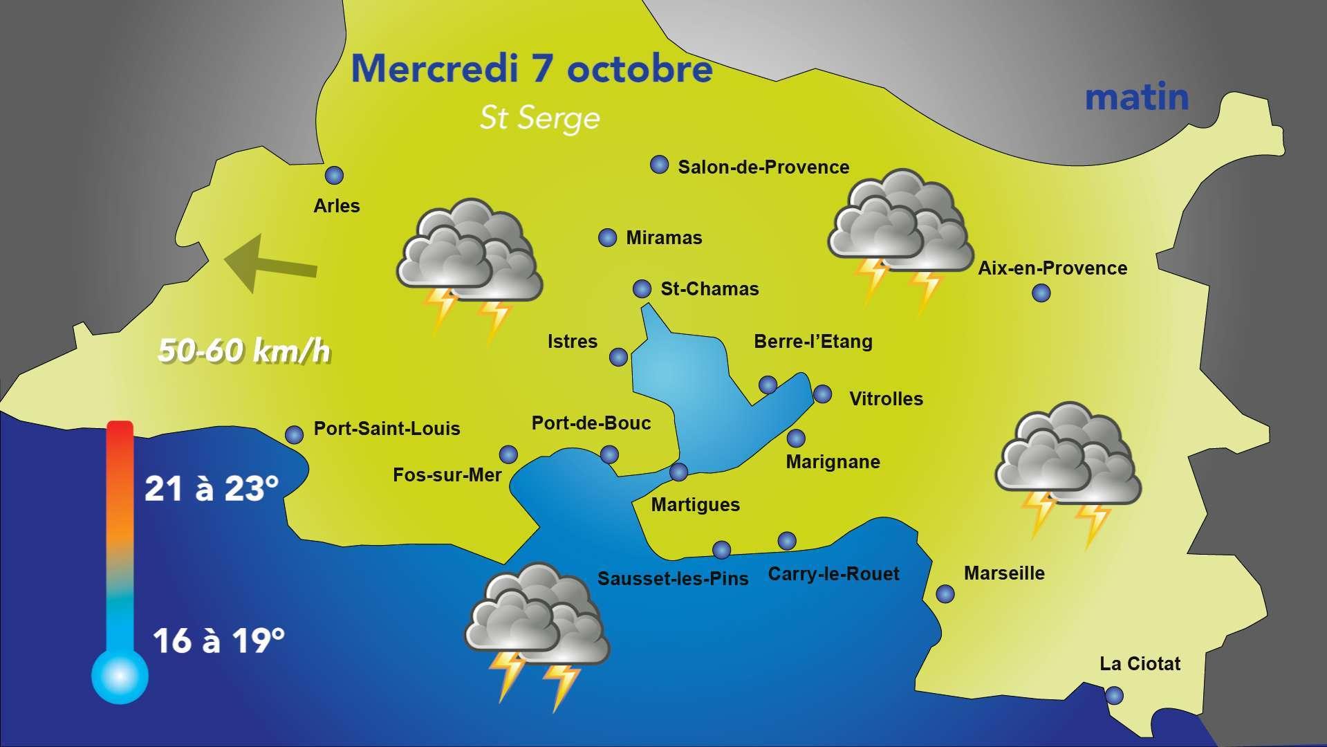 Météo du mercredi 7 octobre : nouvel épisode méditerranéen et fortes pluies