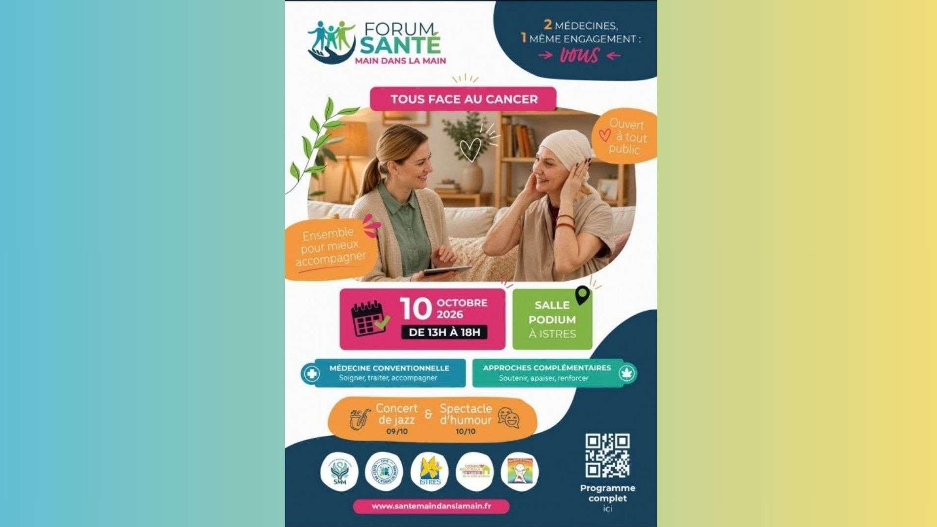 « Vous n'êtes pas seuls face au cancer » : un Forum Santé ce samedi à Istres 