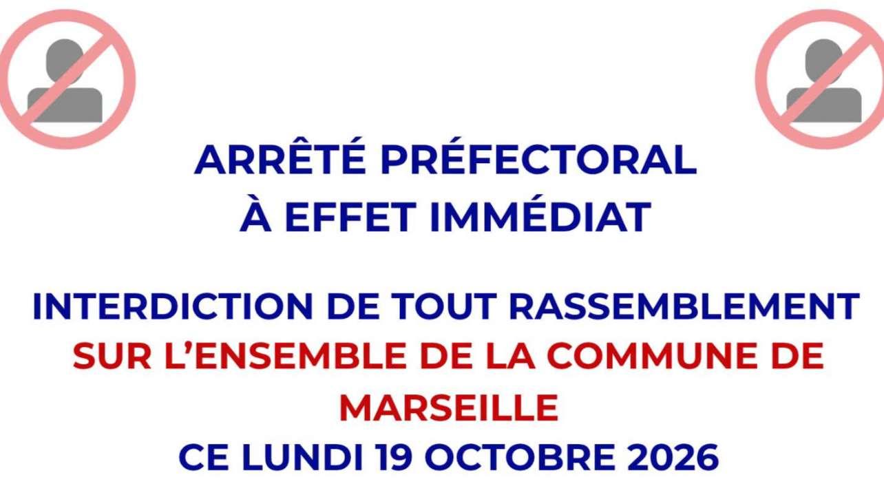 Émeutes à Marseille : la préfecture de police interdit toutes les manifestations ce lundi 19 octobre
