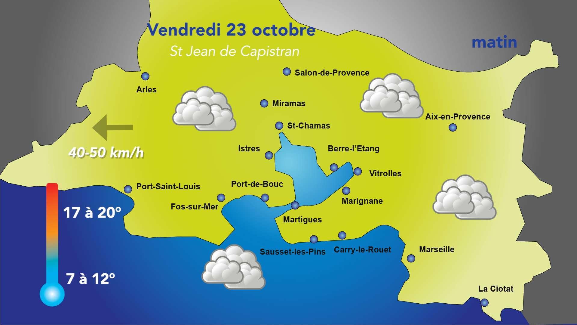 Vendredi 23 octobre, le temps sera perturbé