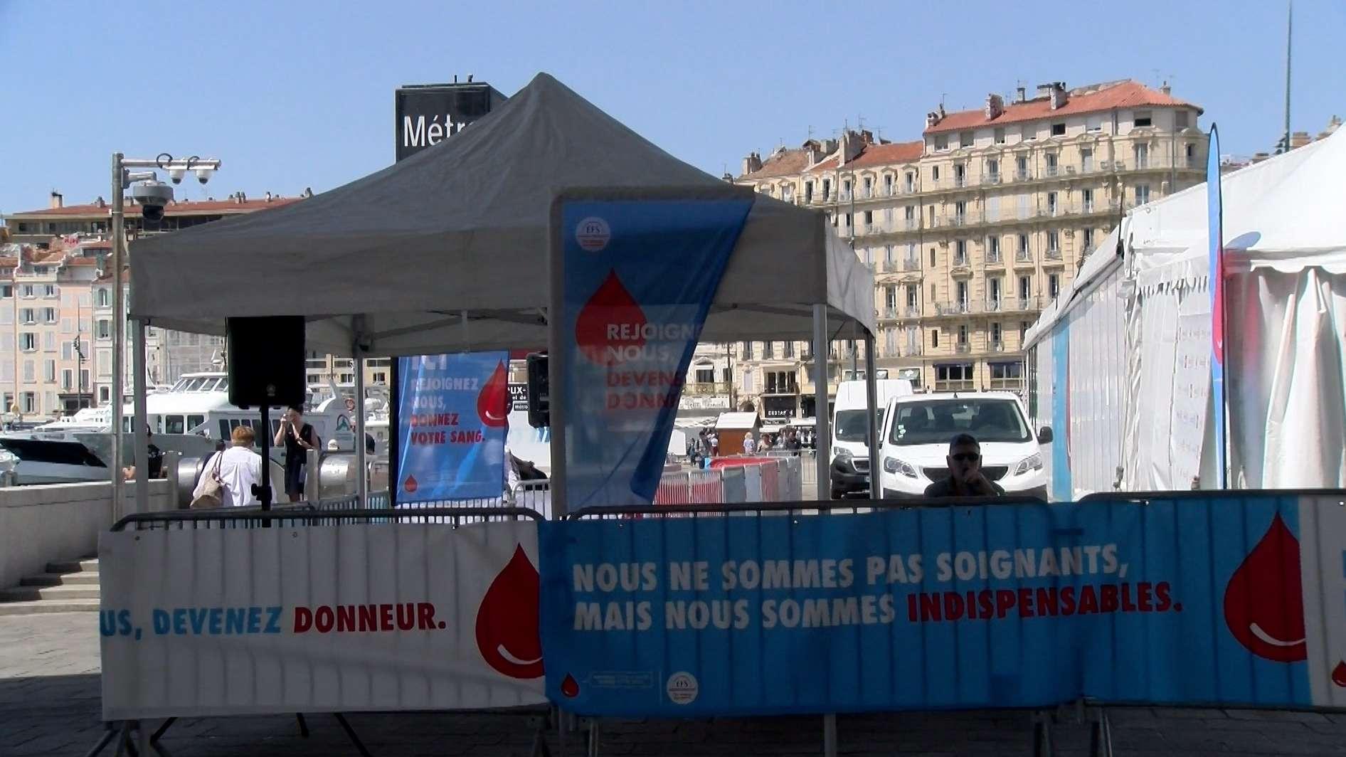 Marseille : grande collecte de sang sur le Vieux-Port du 26 au 30 octobre