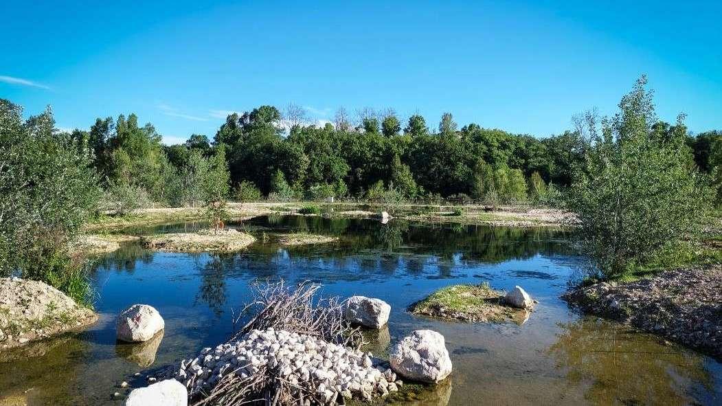 Aix : inauguration de la Zone de Rejet Vgtalise rnove de la station  d'puration