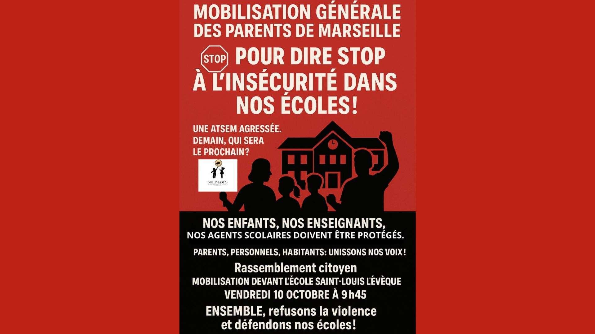 Marseille : une mobilisation ce vendredi 10 octobre après l'agression d'une Atsem
