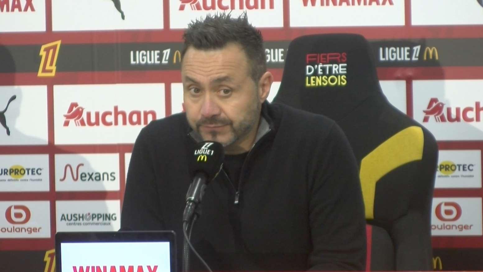 Lens - OM (2-1) : Roberto De Zerbi juge avoir été "meilleur que l'adversaire"